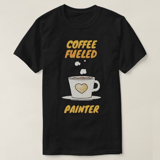 koffieschilder t-shirt (Design voorkant)