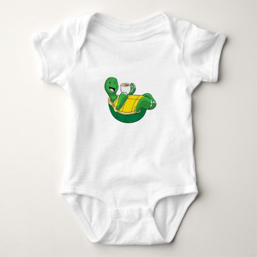 Koffieschildpad Romper (Voorkant)