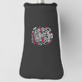 Koffiescrubs en rubberen handschoenen Nursing Nurs Golfheadcover (Draai 90)