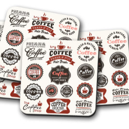 koffiesignalen | Retro Coffee Cork Onderzetters