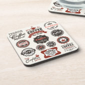 koffiesignalen | Retro Coffee Cork Onderzetters (Linkerzijde)