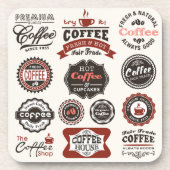 koffiesignalen | Retro Coffee Cork Onderzetters (Voorkant)