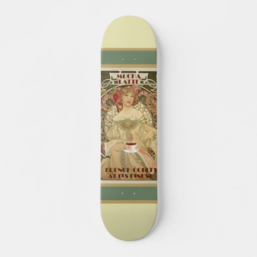  Koffieskateboard Poster Persoonlijk Skateboard (Voorkant)