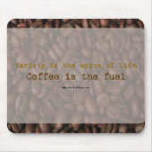 Koffieslogan verzenden - mousepad muismat (Voorkant)