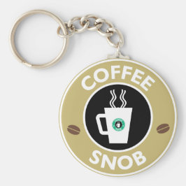 Koffiesnob, koffie-Humor Sleutelhanger