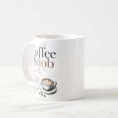 Koffiesnob koffiemok (Voorkant links)