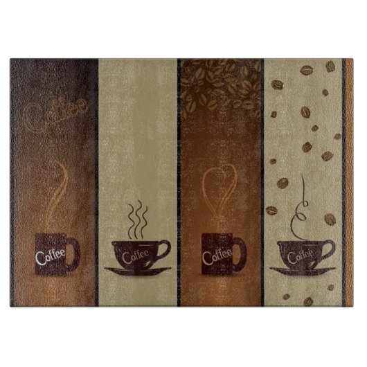 Koffiesnoer Snijplank (Voorkant)