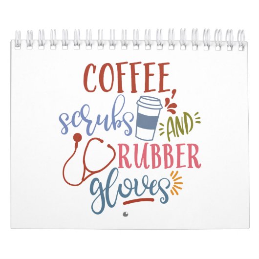 Koffiestaafjes en rubberhandschoenen, ontworpen vo kalender (Hoes)