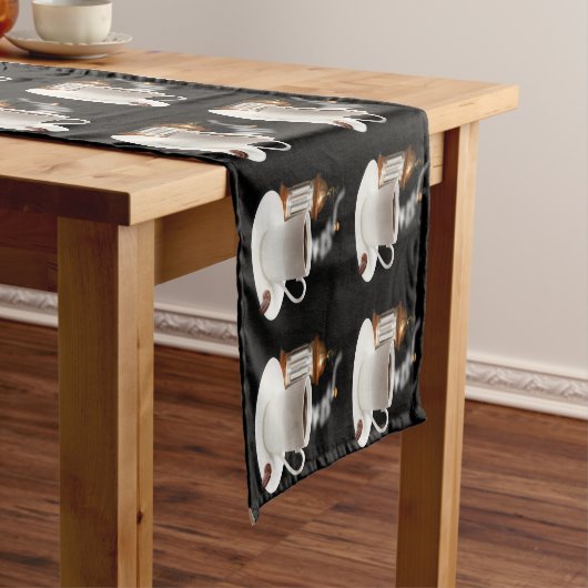 Koffiestaart, vers korte tafelloper (Voorbeeld)