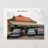Koffiestandaard, New Orleans, bewerkt tekst Kaart (Voorkant / Achterkant)
