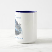 Koffiestastes beter op de zandboot mok (Midden)