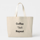 Koffiesteach herhaling van de Canvas tas voor de w (Achterkant)