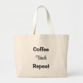 Koffiesteach herhaling van de Canvas tas voor de w (Voorkant)