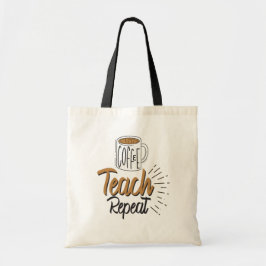 Koffiesteach herhaling van de Canvas tas voor de w