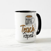 Koffiestelke Mok van leerkrachten herhalen (Voorkant rechts)