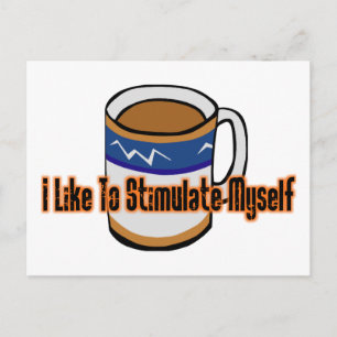 Koffiestimulatie Briefkaart