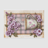  koffiestoom Plaid Grunge Decoupage Tissuepapier (Voorkant)