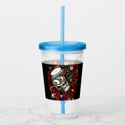koffiestoot acryl drinkbeker (Voorkant)