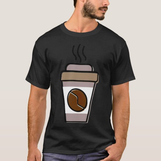 Koffiestrip T-shirt (Voorkant)