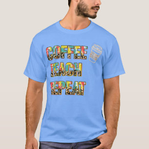 Koffiestuk Levenaar Leven van leraar Tie Dye Lopar T-shirt