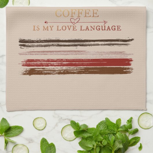 Koffietaal Theedoek (Gevouwen)