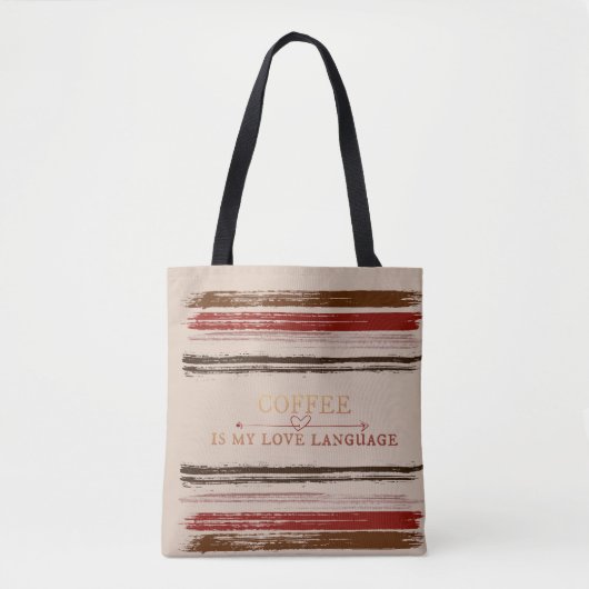 Koffietaal Tote Bag (Voorkant)