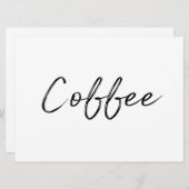 Koffieteken | Stijlvol handschrift (Voorkant / Achterkant)