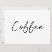Koffieteken | Stijlvol handschrift (Voorkant)