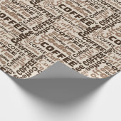 Koffietekst Cadeaupapier (Hoek)