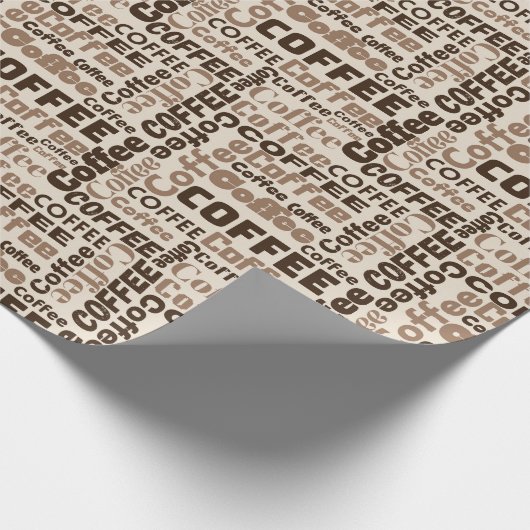 Koffietekst Cadeaupapier (Hoek)