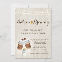 Koffiethee met Baby shower met twee vingers