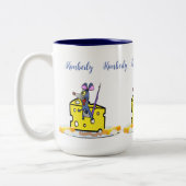 Koffiethee-Mokken, muizenkaas Tweekleurige Koffiemok (Links)