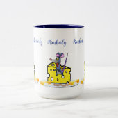 Koffiethee-Mokken, muizenkaas Tweekleurige Koffiemok (Center)