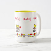 Koffiethee-Mokken, muizenkaas Tweekleurige Koffiemok (Voorkant rechts)