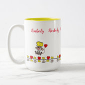 Koffiethee-Mokken, muizenkaas Tweekleurige Koffiemok (Links)