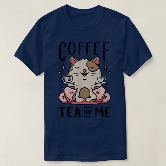 Koffiethee of me ochtend t-shirt (Design voorkant)