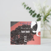 Koffiethema Birthday-uitnodiging Kaart (Staand voorkant)