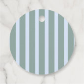 Koffiethema Espresso Martini Blue Bow Baby shower Bedankjes Labels (Achterkant)