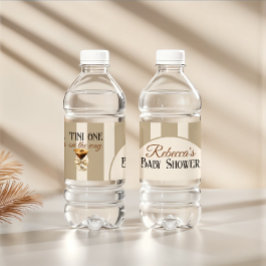 Koffiethema Espresso Martini Bow Baby shower Waterfles Etiket