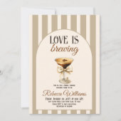 Koffiethema Espresso Martini Bow Vrijgezellenfeest Kaart (Voorkant)