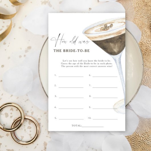 Koffiethema Hoe oud was de bruid om te spelen?