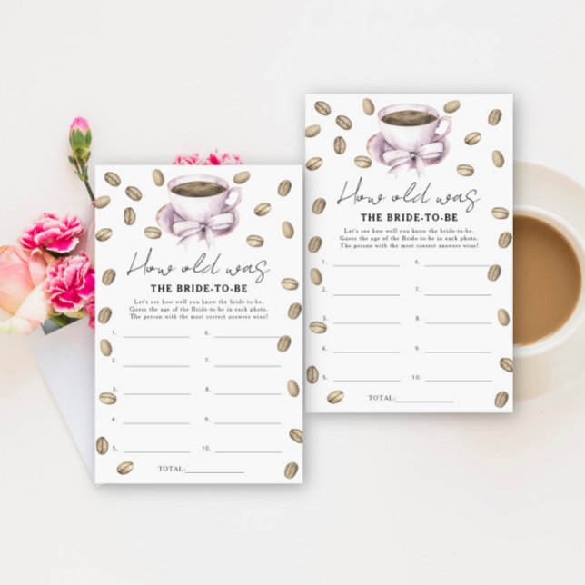 Koffiethema Hoe oud was de bruid om te spelen? (Creator heeft geüpload)