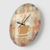 Koffiethema Kitchen wandklokken (Hoek)