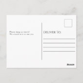 Koffiethema Nieuw adresbericht Briefkaart (Achterkant)