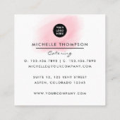 Koffiethema Visitekaartje voor voedselcatering (Achterkant)