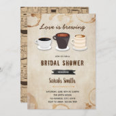 Koffiethemakaartuitnodiging Kaart (Voorkant / Achterkant)