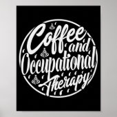 Koffietherapie bij ingebruikneming bij therapist poster (Voorkant)