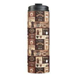 Koffiethermische tumbler thermosbeker