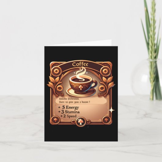Koffieticker Kaart (Voorkant)