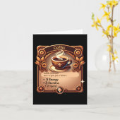 Koffieticker Kaart (Gele Bloem)